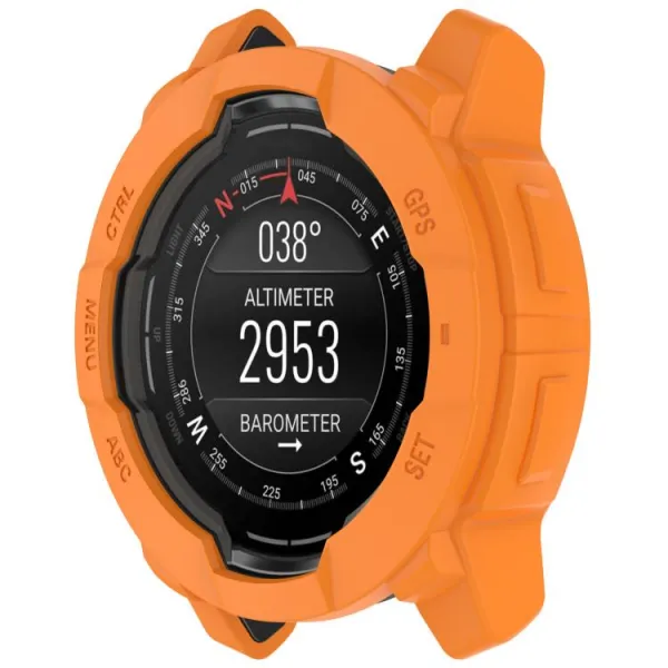 TPU HALF COVER Kryt pre Garmin Instinct 3 AMOLED 50mm oranžový