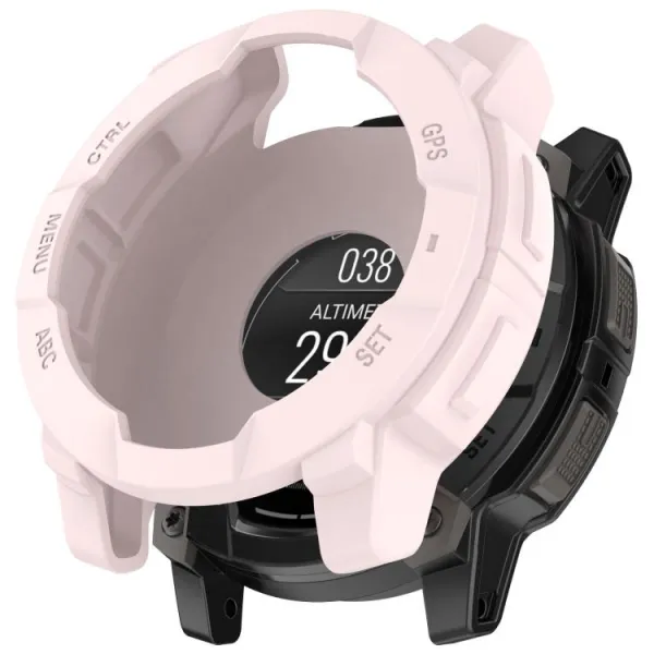 TPU HALF COVER Kryt pre Garmin Instinct 3 AMOLED 50mm ružový