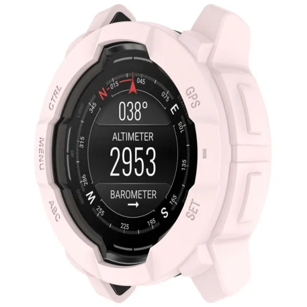 TPU HALF COVER Kryt pre Garmin Instinct 3 AMOLED 50mm ružový
