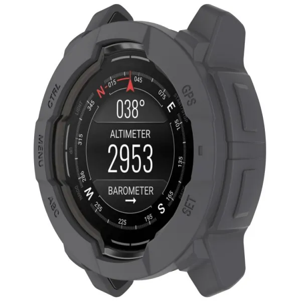 TPU HALF COVER Kryt pre Garmin Instinct 3 45mm tmavošedý
