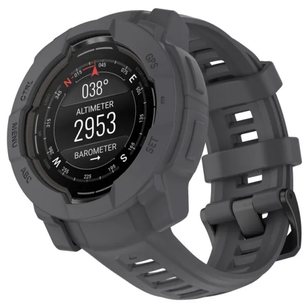 TPU HALF COVER Kryt pre Garmin Instinct 3 45mm tmavošedý