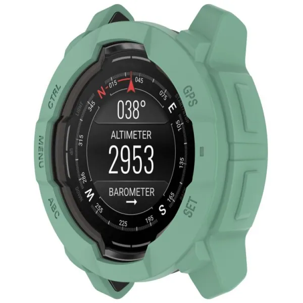 TPU HALF COVER Kryt pre Garmin Instinct 3 45mm svetlozelený