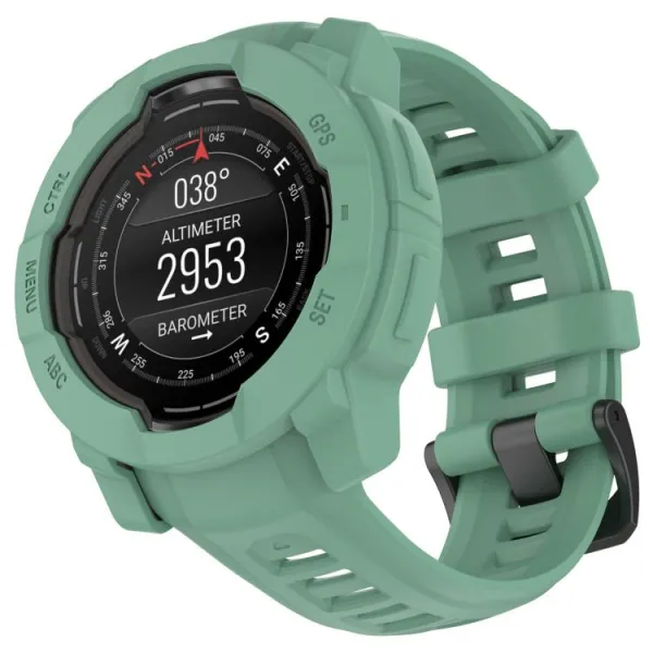 TPU HALF COVER Kryt pre Garmin Instinct 3 45mm svetlozelený