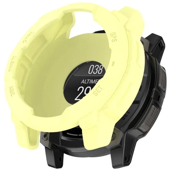 TPU HALF COVER Kryt pre Garmin Instinct 3 45mm žltý