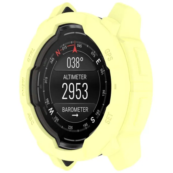 TPU HALF COVER Kryt pre Garmin Instinct 3 45mm žltý