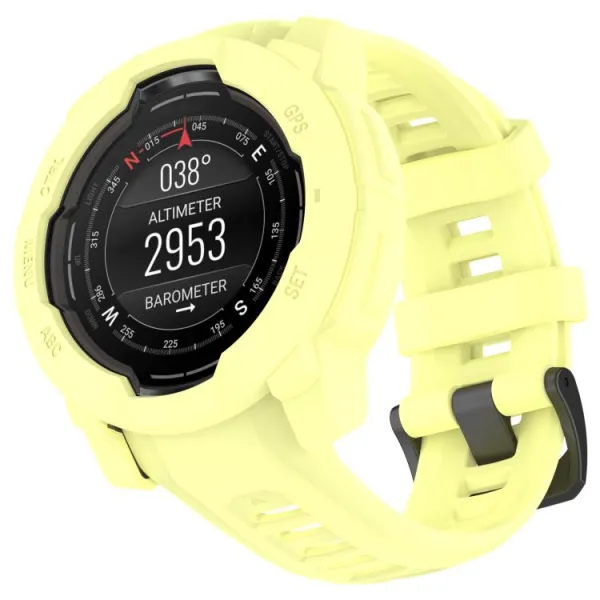 TPU HALF COVER Kryt pre Garmin Instinct 3 45mm žltý