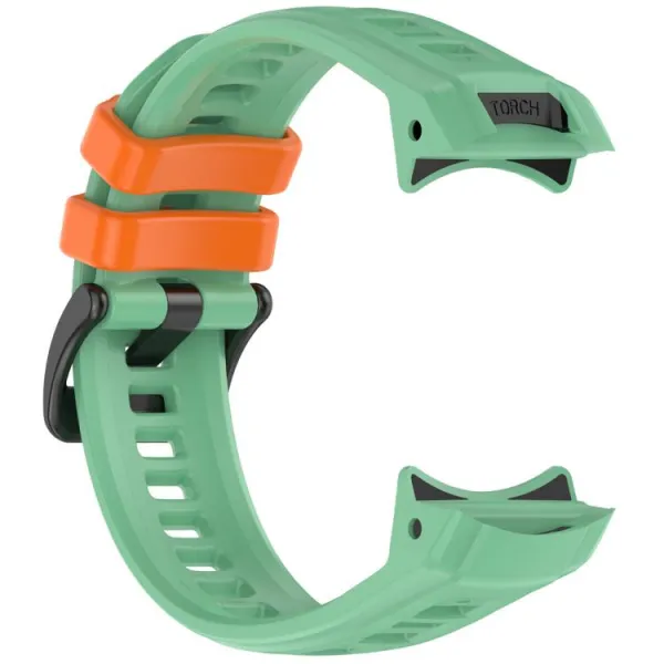 SILICONE Vymeniteľný remienok pre Garmin Instinct 3 45mm zeleno-oranžový