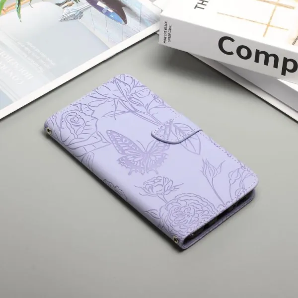 ART BLOSSOM Peňaženkový obal pre Realme 14 5G fialový