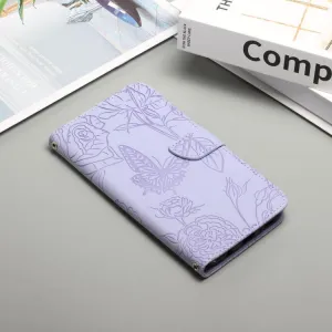 ART BLOSSOM Peňaženkový obal pre Realme 14 5G fialový