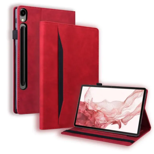 FLATY Zaklápacie puzdro pre Samsung Galaxy Tab S10 FE+ červené