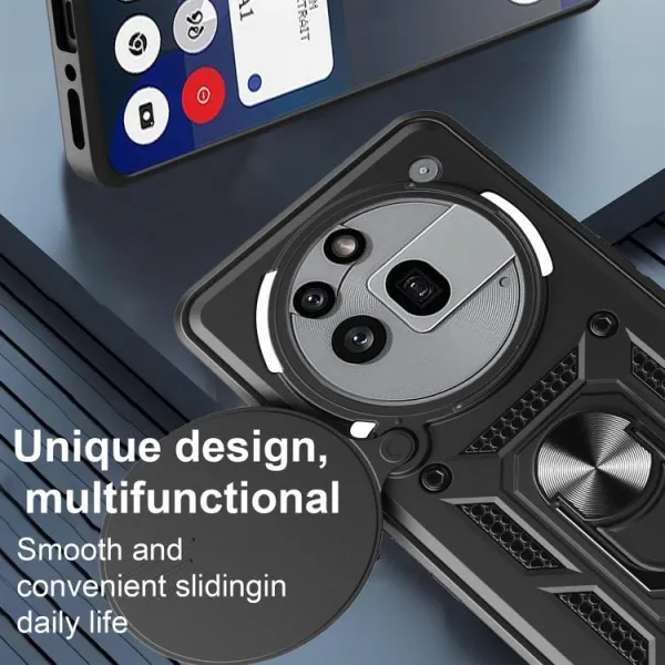 RING CAMERA Kryt s držiakom pre Nothing Phone (3a) Pro modrý