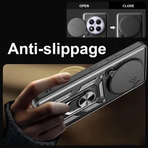 RING CAMERA Kryt s držiakom pre Xiaomi Redmi Note 14 Pro modrý