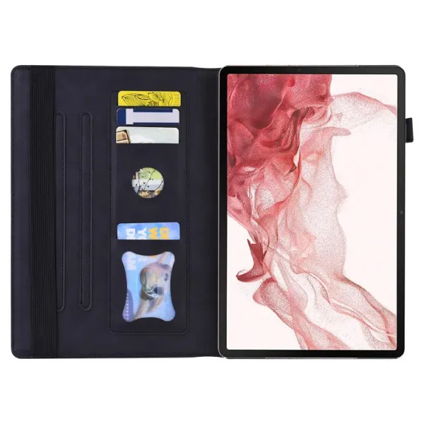 FLATY Zaklápacie puzdro pre Samsung Galaxy Tab S10 FE+ čierne