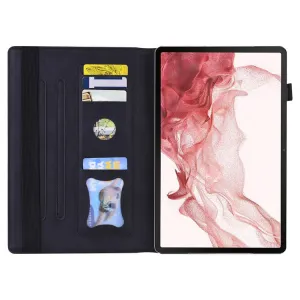 FLATY Zaklápacie puzdro pre Samsung Galaxy Tab S10 FE+ čierne