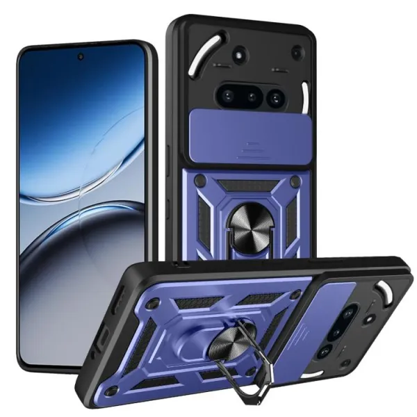 RING CAMERA Kryt s držiakom pre Nothing Phone (3a) modrý