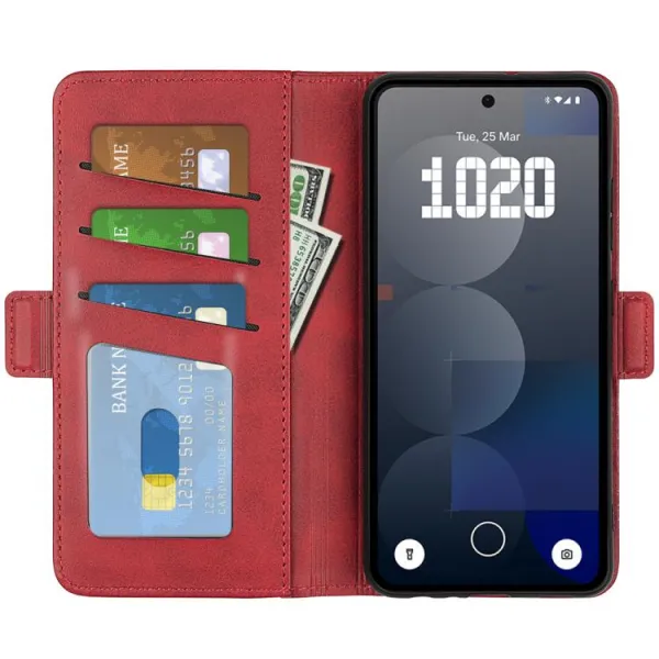SIDE Peňaženkové puzdro pre Nothing Phone (3a) Pro červené