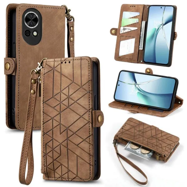 GEOM Peňaženkové puzdro pre Huawei Nova 13 hnedé