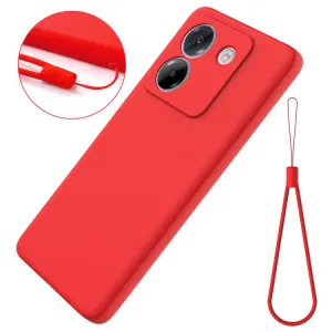 RUBBER Ochranný obal pre Xiaomi Poco M7 Pro 5G červený