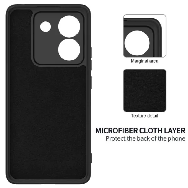 RUBBER Ochranný obal pre Xiaomi Poco M7 Pro 5G čierny