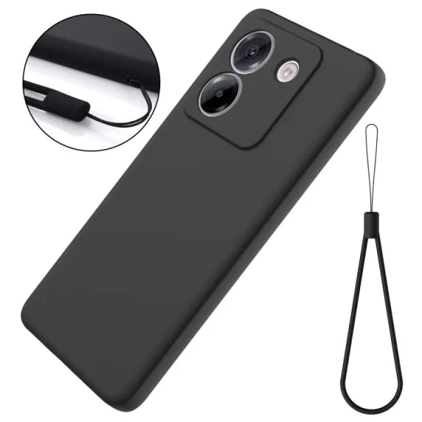 RUBBER Ochranný obal pre Xiaomi Poco M7 Pro 5G čierny