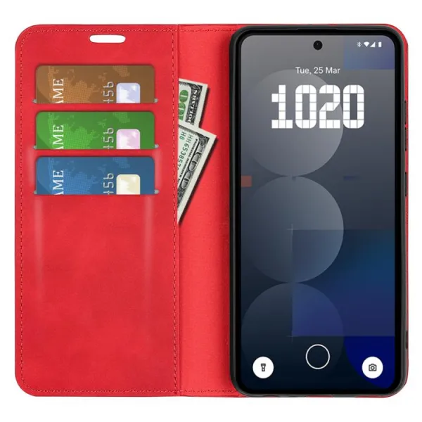 MAGNETIC Zaklápací kryt pre Nothing Phone (3a) Pro červený