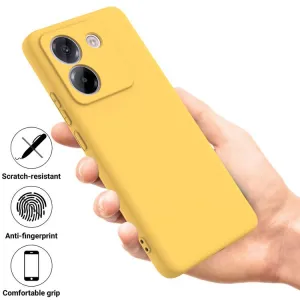 RUBBER Ochranný obal pre Xiaomi Poco M7 Pro 5G žltý