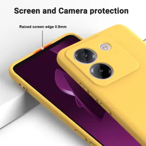 RUBBER Ochranný obal pre Xiaomi Poco M7 Pro 5G žltý