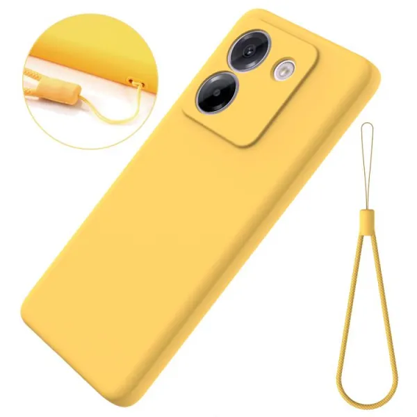 RUBBER Ochranný obal pre Xiaomi Poco M7 Pro 5G žltý