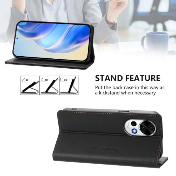 RINA Zaklápacie puzdro pre Huawei Nova 13 čierne