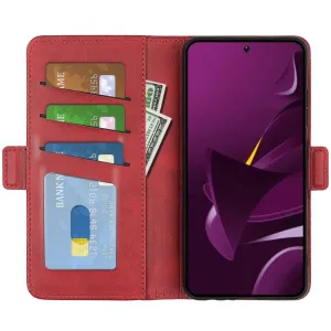 SIDE Peňaženkové puzdro pre Xiaomi Poco M7 Pro 5G červené
