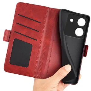 SIDE Peňaženkové puzdro pre Xiaomi Poco M7 Pro 5G červené