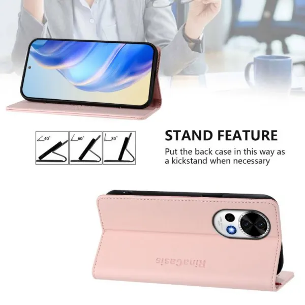 RINA Zaklápacie puzdro pre Huawei Nova 13 svetloružové