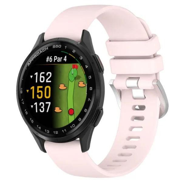 SILICONE Vymeniteľný remienok pre Garmin Approach S50 svetloružový