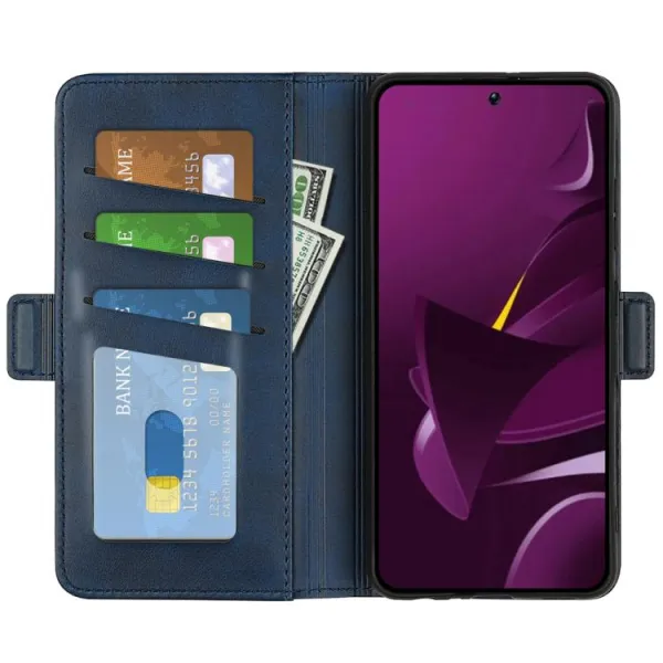 SIDE Peňaženkové puzdro pre Xiaomi Poco M7 Pro 5G modré