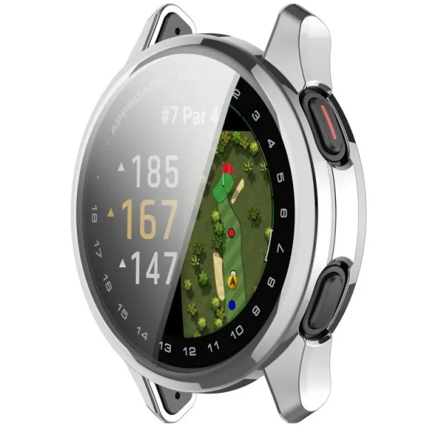 TPU FULL COVER Kryt pre Garmin Approach S50 strieborný