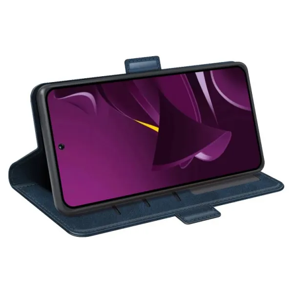SIDE Peňaženkové puzdro pre Xiaomi Poco M7 Pro 5G modré