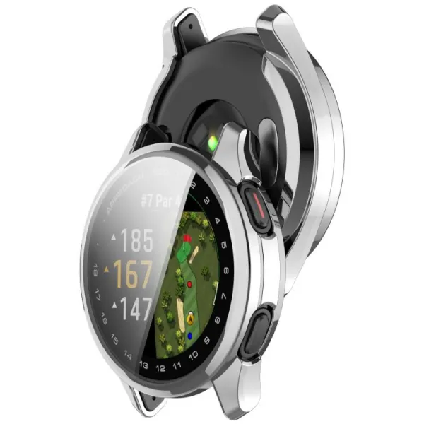 TPU FULL COVER Kryt pre Garmin Approach S50 strieborný