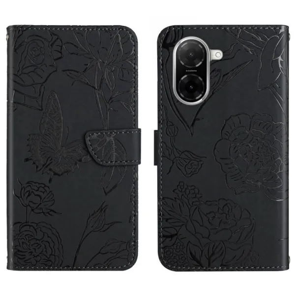 ART BLOSSOM Peňaženkový obal pre Xiaomi Redmi A5 čierny