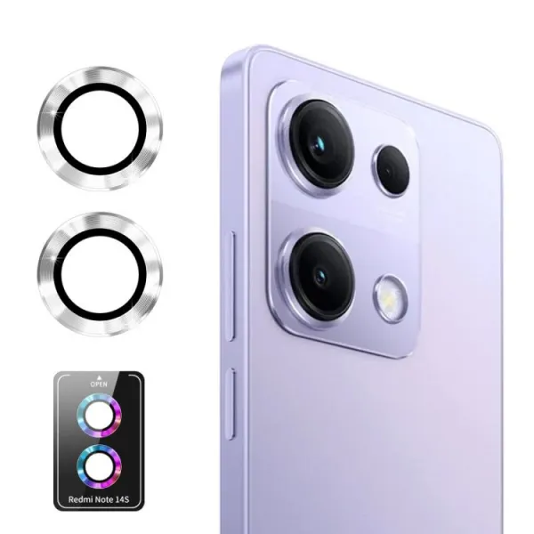 ENKAY ALU Sklo pre fotoaparát Xiaomi Redmi Note 14S SILVER