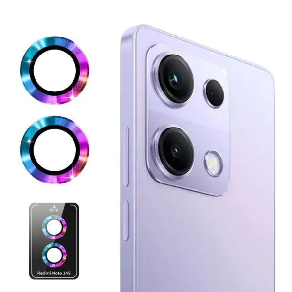 ENKAY ALU Sklo pre fotoaparát Xiaomi Redmi Note 14S COLORFUL
