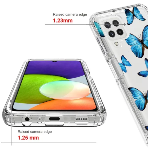 DUAL ART Odolný kryt Samsung Galaxy A22 BUTTERFLY