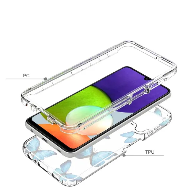 DUAL ART Odolný kryt Samsung Galaxy A22 BUTTERFLY