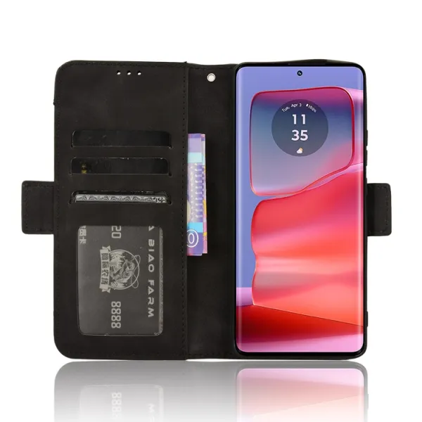 SLOT Peňaženkový obal pre Motorola Edge 50 Pro čierny