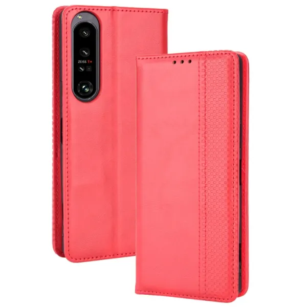 BUSINESS Peňaženkový kryt pre Sony Xperia 1 IV 5G červený