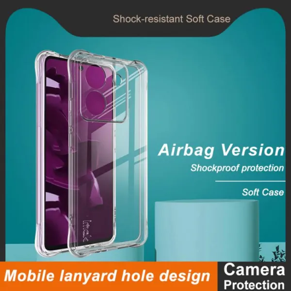 IMAK AIRBAG Extra odolný kryt Xiaomi Poco M7 Pro 5G priehľadný