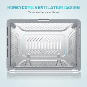 HONEYCOMB Odolné puzdro pre Apple MacBook Pro 13" A2251 / A2289 / A2338  šedé