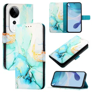 ART MARBLE Peňaženkový kryt pre Vivo V40 5G GREEN