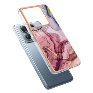 IMD MARBLE Ochranný kryt pre Xiaomi 14T ROSE RED