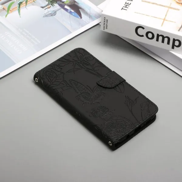 ART BLOSSOM Peňaženkový obal pre Realme 14 5G čierny