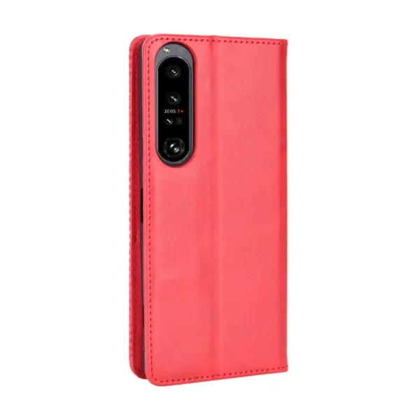 BUSINESS Peňaženkový kryt pre Sony Xperia 1 IV 5G červený